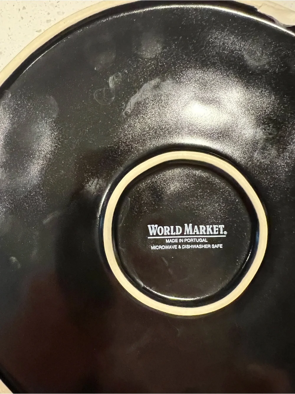 Black Ceramic Serving/Salad Bowl